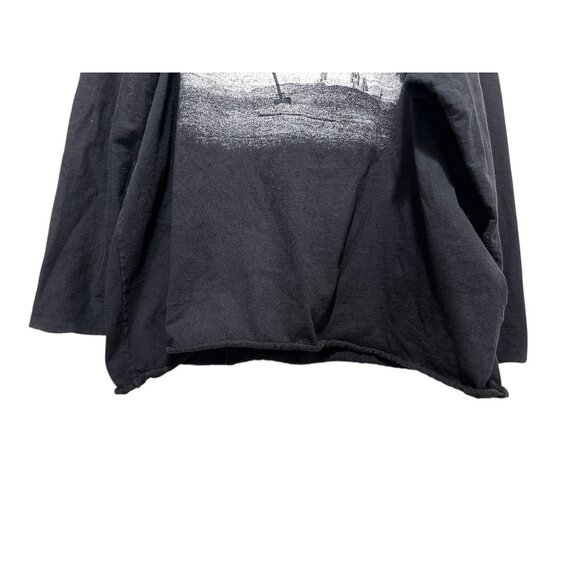 Yeezy Kanye West Gosha Vultures Sweatshirt Size 2 M-L Black Oversize Long Sleeve - Picture 8 of 16